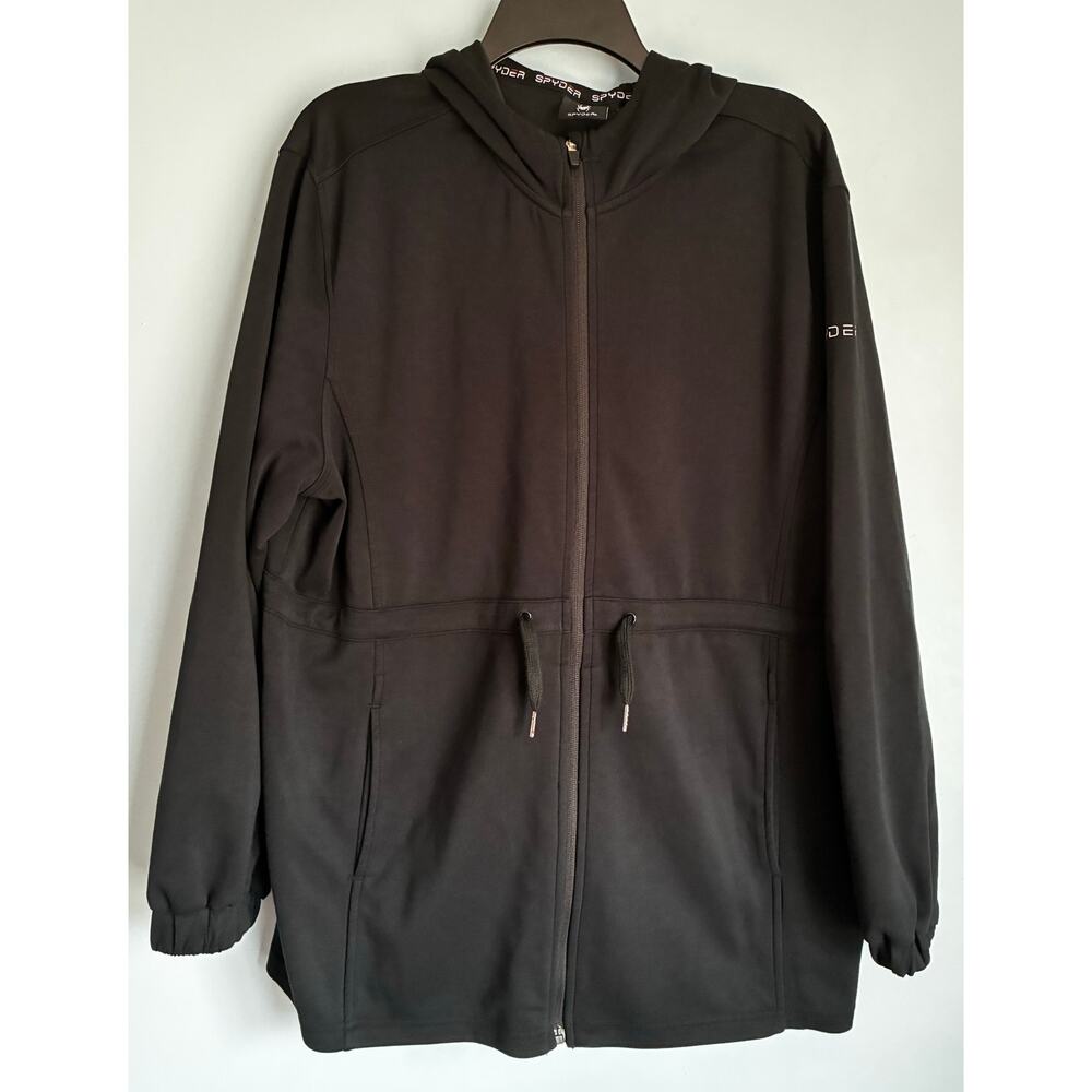 Spyder Hooded Waist Drawstring Jacket Black Women's XL